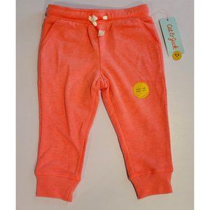 Cat & Jack Baby Girls Pull On Pants Orange Jogger 18 Mo NWT
